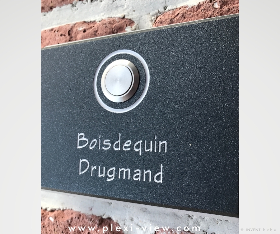 Doorbell nameplate ANTI GRAFFITI rectangle+